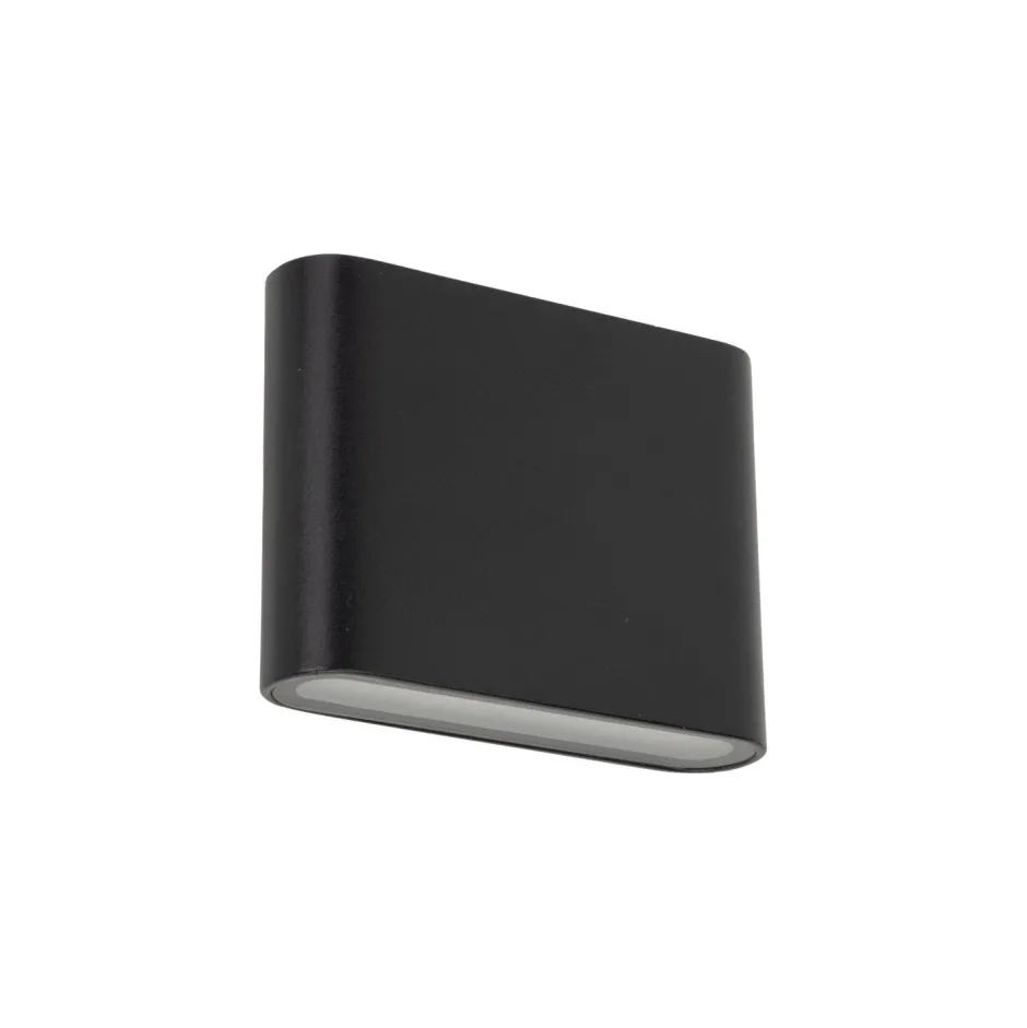 TK Lighting LED Außenwandleuchte Aluminium Schwarz IP54 Up Down< Metall Lampen|Feuchtraumleuchten