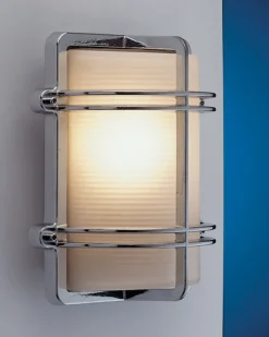 Außenleuchten Antik|Außenleuchten Messing*Laura Suardi LED Außenwandleuchte Chrom Maritim IP54 Eingang