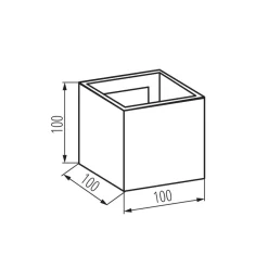 Außenwandleuchten|Moderne Außenleuchten*Kanlux LED Außenwandleuchte Grau Modern eckig IP54 SALA