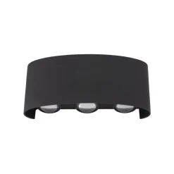 Metall Lampen|Feuchtraumleuchten*TK Lighting LED Außenwandleuchte Up Down IP54 H:8 cm 480 lm 3000 K