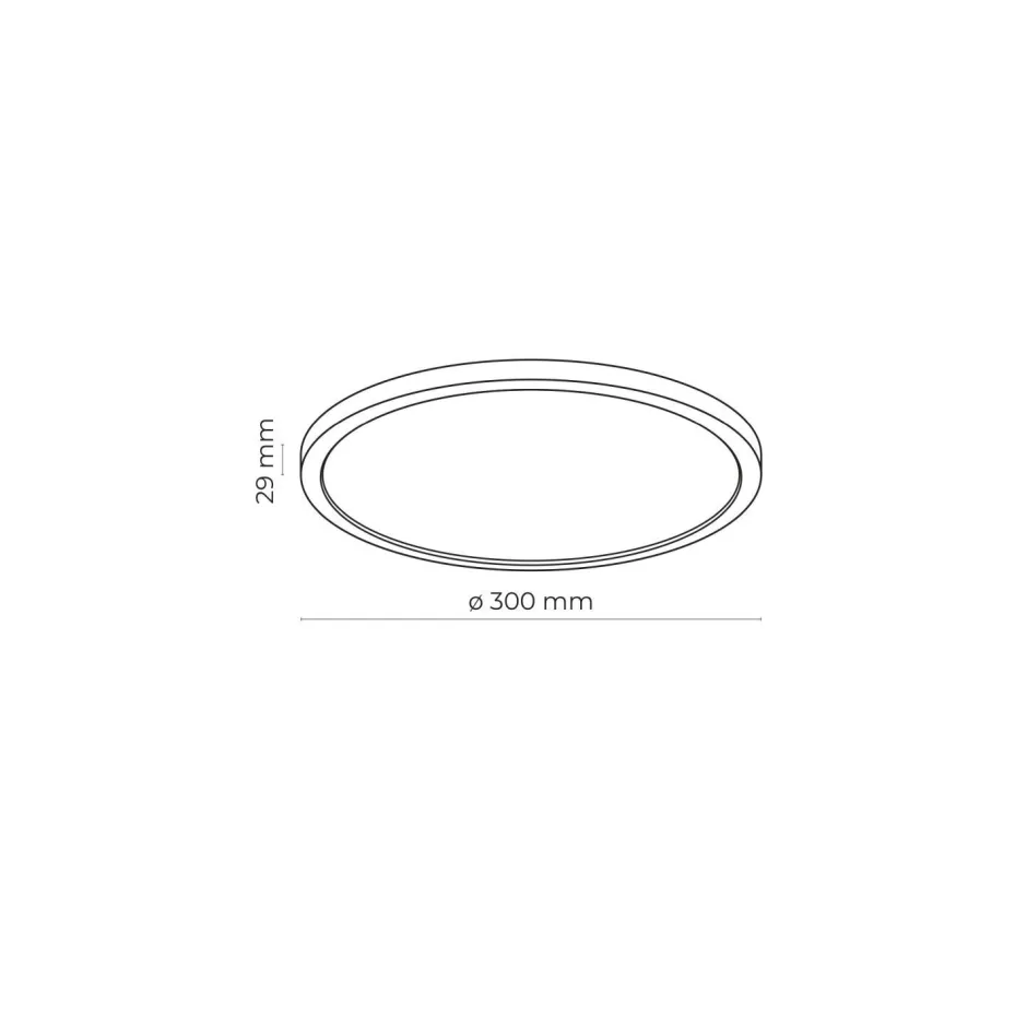 TK Lighting LED Badezimmerlampe dimmbar 3 Lichtmodi IP54 rund Ø 30 cm< Deckenleuchten|Led Lampen