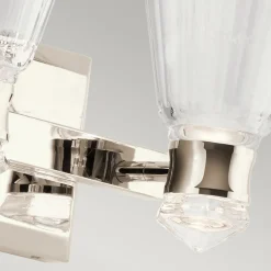 Elstead LED Badezimmerlampe Wand IP44 36,8 cm breit Glas Metall< Led Lampen|Wandleuchten