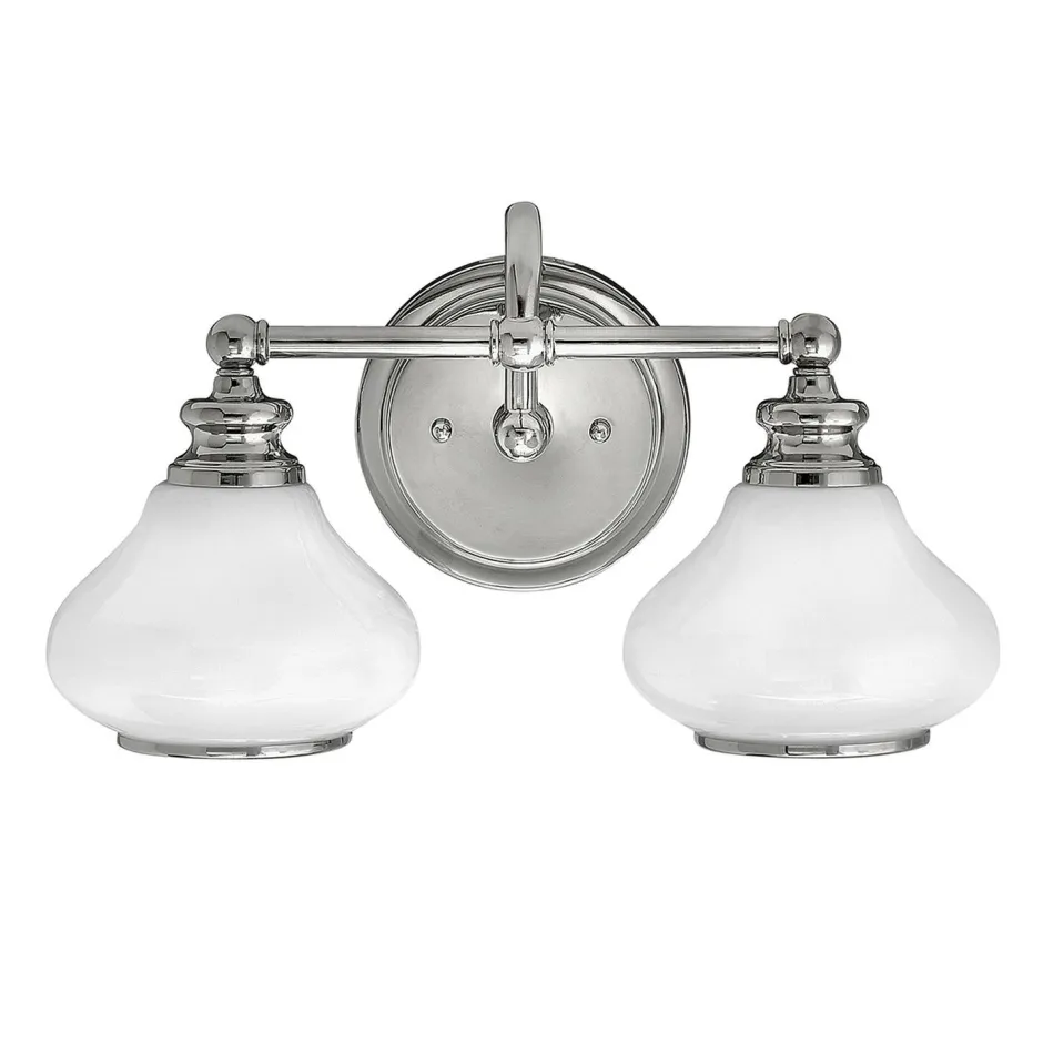 Elstead LED Badezimmerleuchte IP44 in Chrom Weiß blendarm< Wandleuchten|Küchenlampen