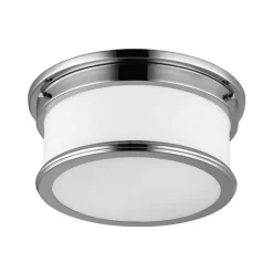 Wohnzimmerlampen|Glaslampen*Elstead LED Badlampe Decke IP44 rund blendarmes Glas Ø32cm