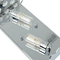 Kristalllampen|Designerlampen*Elstead LED Badlampe Kristall Glas IP44 modernes Design