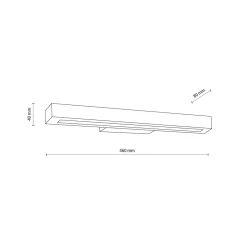 Led Lampen|Wandleuchten*TK Lighting LED Bilderleuchte Holz 46 cm lang 3000 K 988 lm Downlight