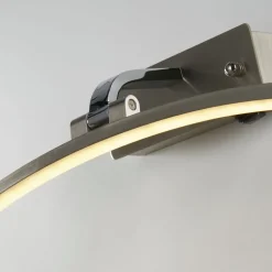 Led Lampen|Wandleuchten*Searchlight LED Bilderleuchte mit Schalter in Silber 3000 K 404 lm