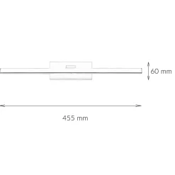 Nowodvorski LED Bilderleuchte Weiß 3000 K 430 lm warmweiß B: 45,5 cm< Metall Lampen|Wohnzimmerlampen