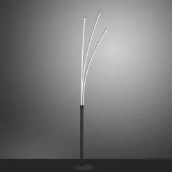 Just Light LED Bogenleuchte Schwarz Metall 6 W 733 lm 215 cm XXL< Wohnzimmerlampen|Metall Lampen