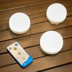 Leuchtmittel|Dekolampen Außen*Newgarden LED Campingleuchte 3er Set Akku Haken Magnet dimmbar IP54 CHERRY