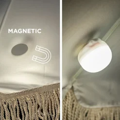 Leuchtmittel|Dekolampen Außen*Newgarden LED Campingleuchte 3er Set Akku Haken Magnet dimmbar IP54 CHERRY