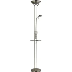 Led Lampen|Wohnzimmerlampen*Searchlight LED Deckenfluter Lesearm USB-Ladestation 177 cm 3000 K