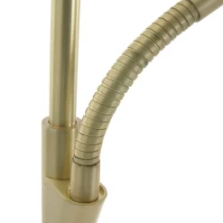 Steinhauer LED Deckenfluter mit Lesearm in Messing 185 cm dimmbar< Led Lampen|Stehlampen