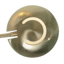 Steinhauer LED Deckenfluter mit Lesearm in Messing 185 cm dimmbar< Led Lampen|Stehlampen