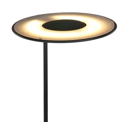 Led Lampen|Stehlampen*Steinhauer LED Deckenfluter mit Lesearm in Schwarz 185 cm dimmbar