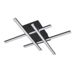 Searchlight LED Deckenlampe 3000 K warmweiß Schwarz matt Chrom< Deckenleuchten|Led Lampen