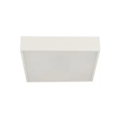 Searchlight LED Deckenlampe Aluminium 16 W 3000 K IP44 B:30 cm Weiß< Bürolampen|Metall Lampen