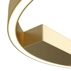 Deckenleuchten|Led Lampen*Maytoni LED Deckenlampe Aluminium Ø 40 cm in Messing rund TESSA