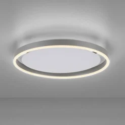 Flurlampen|Bürolampen*Just Light LED Deckenlampe Aluminium Metall Ø39,3 cm 20 W dimmbar