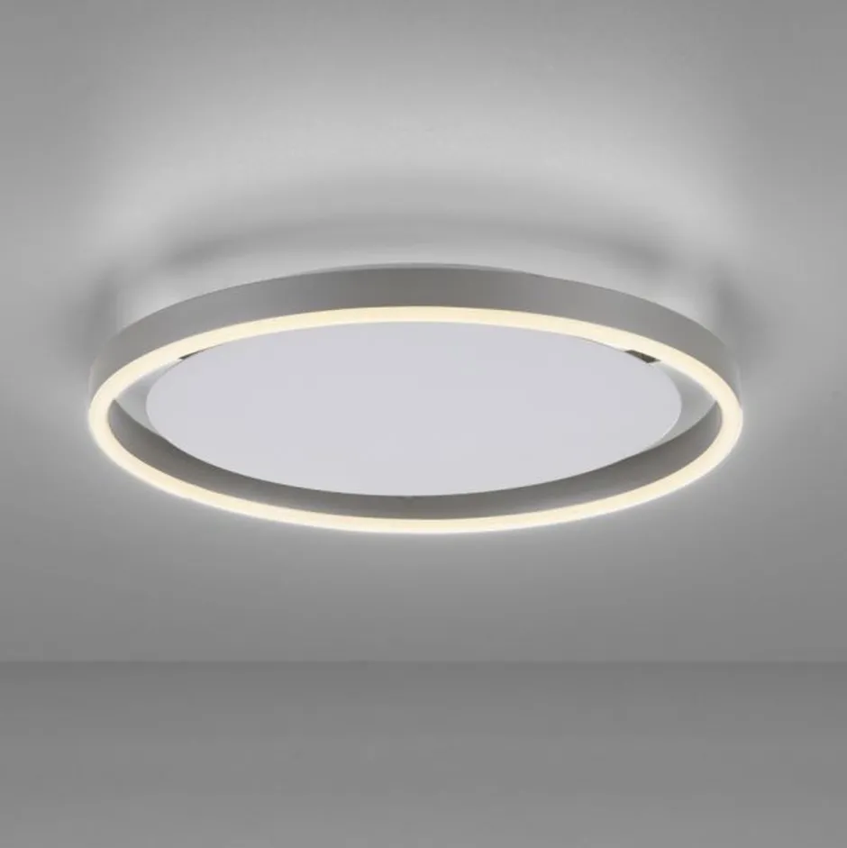 Flurlampen|Bürolampen*Just Light LED Deckenlampe Aluminium Metall Ø39,3 cm 20 W dimmbar