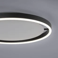 Deckenleuchten|Flurlampen*Just Light LED Deckenlampe Anthrazit Metall Ø39,3 cm 20 W dimmbar