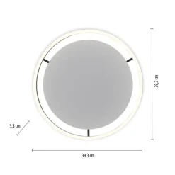 Deckenleuchten|Flurlampen*Just Light LED Deckenlampe Anthrazit Metall Ø39,3 cm 20 W dimmbar