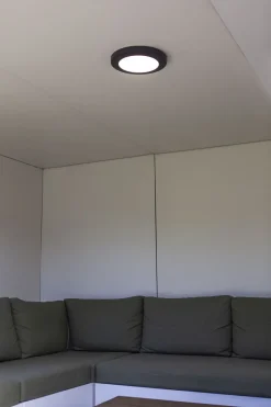 Led Außenleuchten|Deckenleuchten Außen*Eco-Light LED Deckenlampe außen Anthrazit Aluminium IP54 Ø30,5 cm