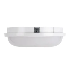 Badezimmer Lampe|Feuchtraumleuchten*Strühm LED Deckenlampe außen IP54 Ø 21,5 cm rund Weiß