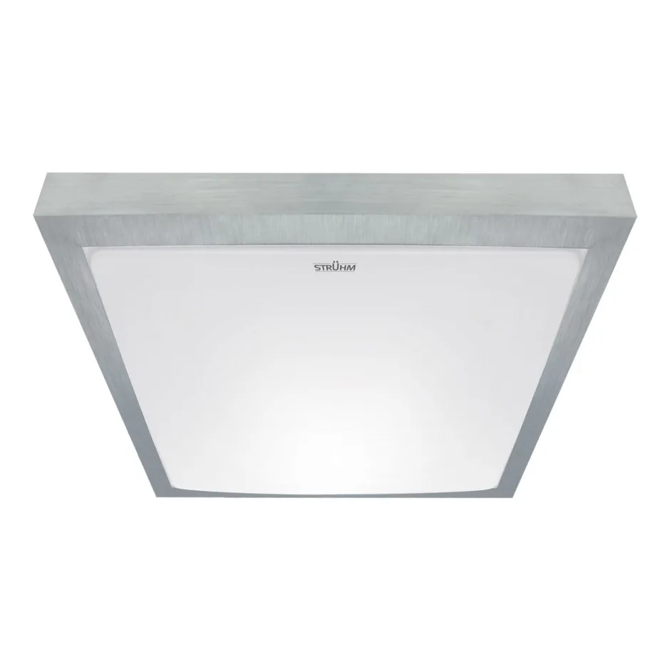 Strühm LED Deckenlampe Bad IP44 4000 K B: 32 cm in Silber Weiß< Deckenleuchten|Led Lampen
