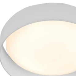 Wohnzimmerlampen|Esszimmer Lampen*Searchlight LED Deckenlampe blendarm Ø50 cm rund 25 W Stoffschirm