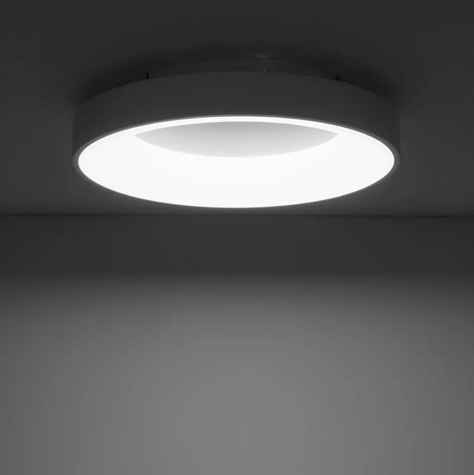 Nowodvorski LED Deckenlampe blendarm Weiß Metall Ø48 cm 4300 lm< Deckenleuchten|Led Lampen