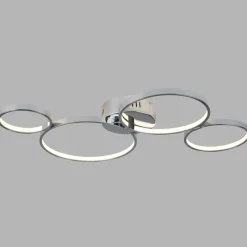 Searchlight LED Deckenlampe Chrom B: 75 cm 3000 K 2240 lm Metall< Deckenleuchten|Led Lampen