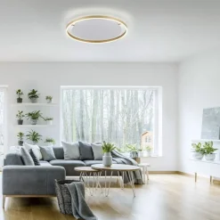 Just Light LED Deckenlampe dimmbar Ø58,5 cm 3650 lm in Messing< Deckenleuchten|Flurlampen