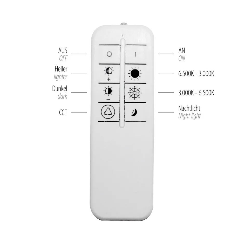 Just Light LED Deckenlampe Dimmer Fernbedienung 6500 lm Nachtlicht< Deckenleuchten|Flurlampen