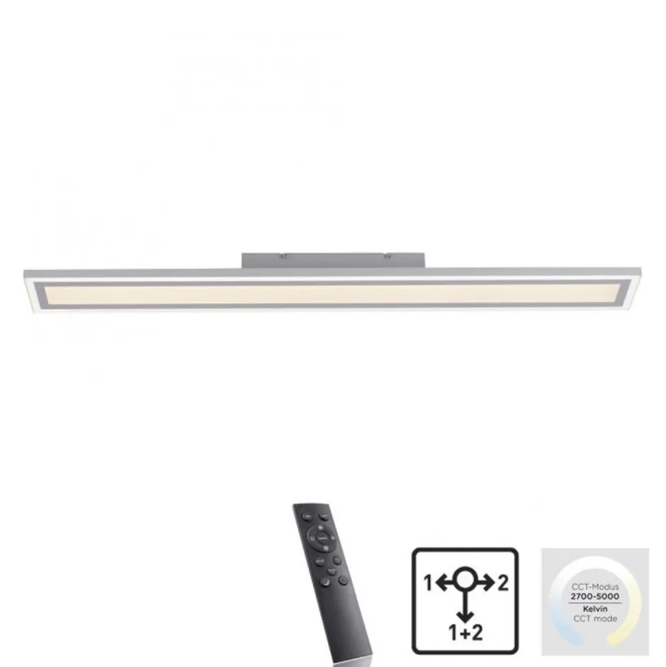Flurlampen|Bürolampen*Just Light LED Deckenlampe Fernbedienung dimmbar 2000 lm L:100 cm