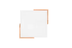 Flurlampen|Bürolampen*Trio Reality LED Deckenlampe Holz 3000 K B:31,5 cm Weiß Natur eckig