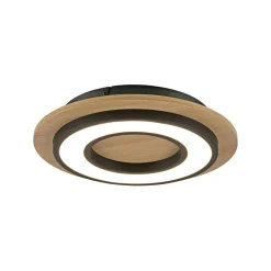 Deckenleuchten|Flurlampen*Just Light LED Deckenlampe Holz Metall 3000 K wohnlich blendarm