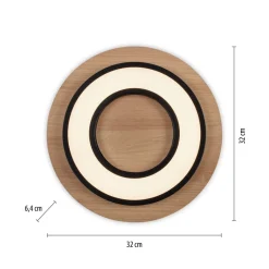 Deckenleuchten|Flurlampen*Just Light LED Deckenlampe Holz Metall 3000 K wohnlich blendarm