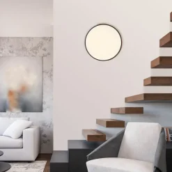 Paul Neuhaus LED Deckenlampe Holz Metall Ø51 cm 35 W 3800 lm dimmbar< Deckenleuchten|Flurlampen