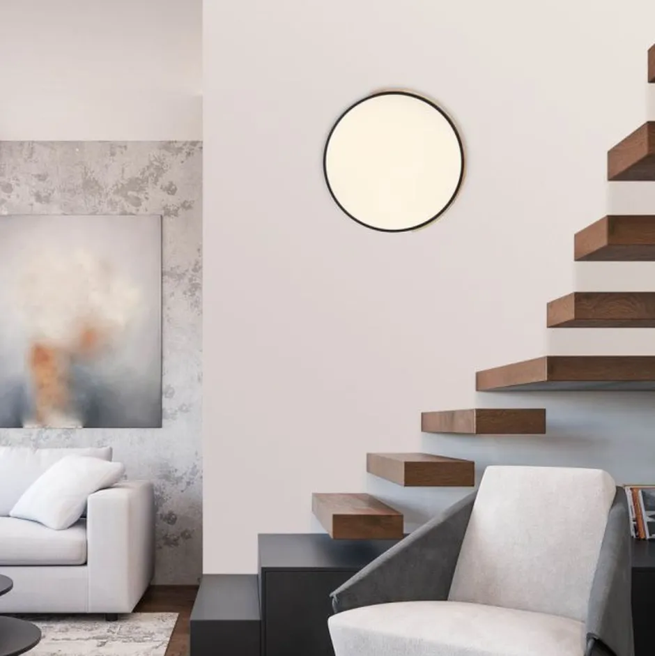 Paul Neuhaus LED Deckenlampe Holz Metall Ø51 cm 35 W 3800 lm dimmbar< Deckenleuchten|Flurlampen