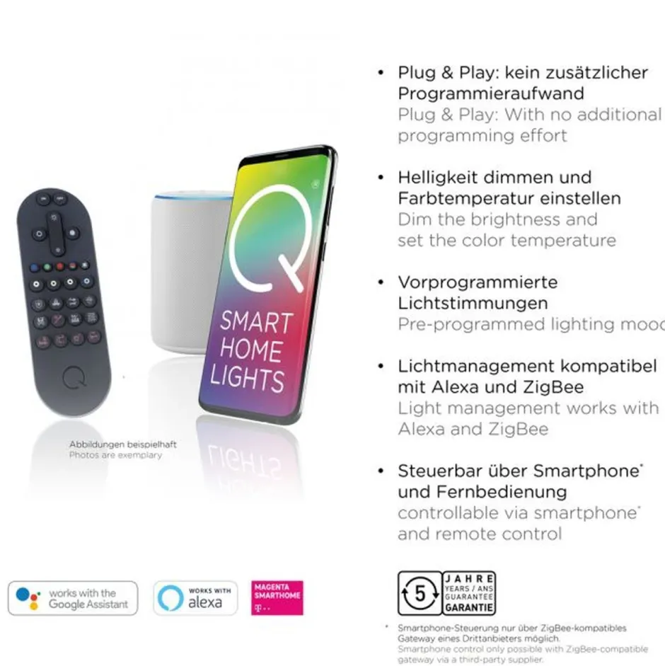 Paul Neuhaus LED Deckenlampe in Silber dimmbar RGB 2900 lm L:114 cm< Deckenleuchten|Flurlampen