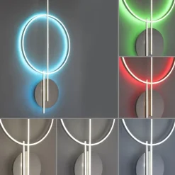 Paul Neuhaus LED Deckenlampe in Silber dimmbar RGB 2900 lm L:114 cm< Deckenleuchten|Flurlampen