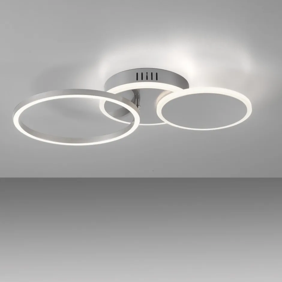 Just Light LED Deckenlampe in Stahl Metall warmweiß 26 W beweglich< Flurlampen|Bürolampen