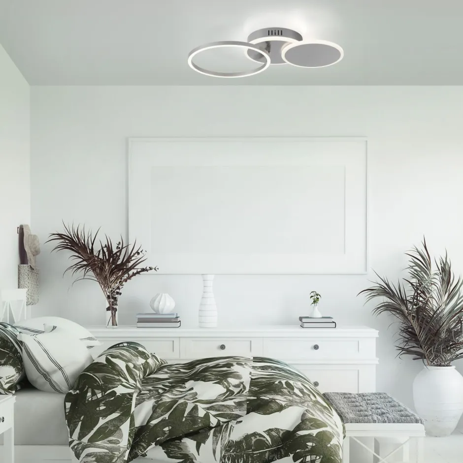 Just Light LED Deckenlampe in Stahl Metall warmweiß 26 W beweglich< Flurlampen|Bürolampen