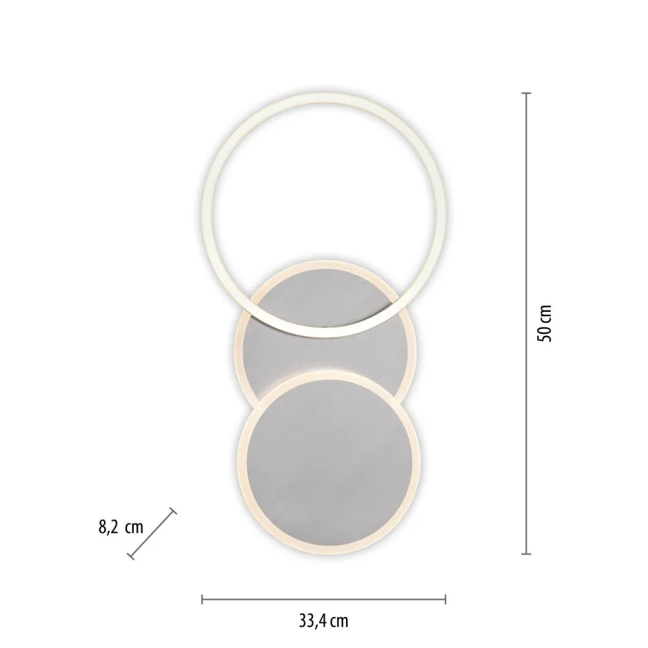 Just Light LED Deckenlampe in Stahl Metall warmweiß 26 W beweglich< Flurlampen|Bürolampen