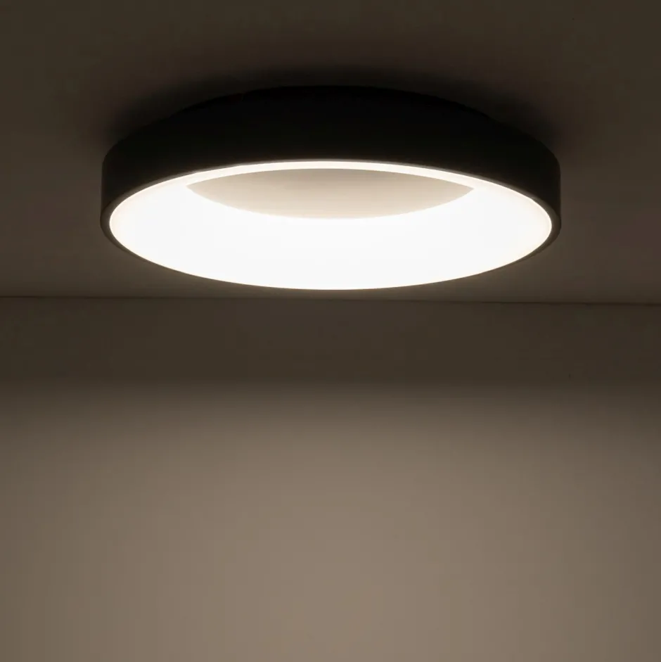 Nowodvorski LED Deckenlampe Metall Ø48 cm Schwarz blendarm wohnlich< Deckenleuchten|Led Lampen