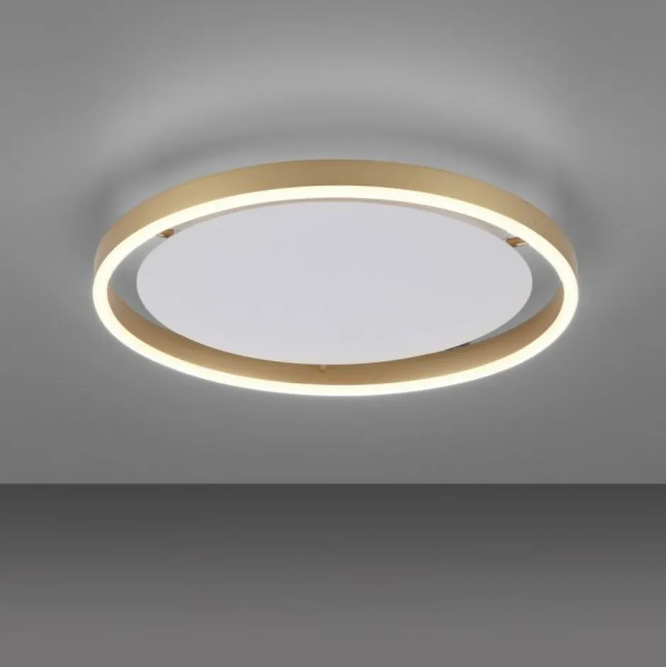 Just Light LED Deckenlampe Metall Ø39,3 cm 20 W dimmbar in Messing< Deckenleuchten|Flurlampen