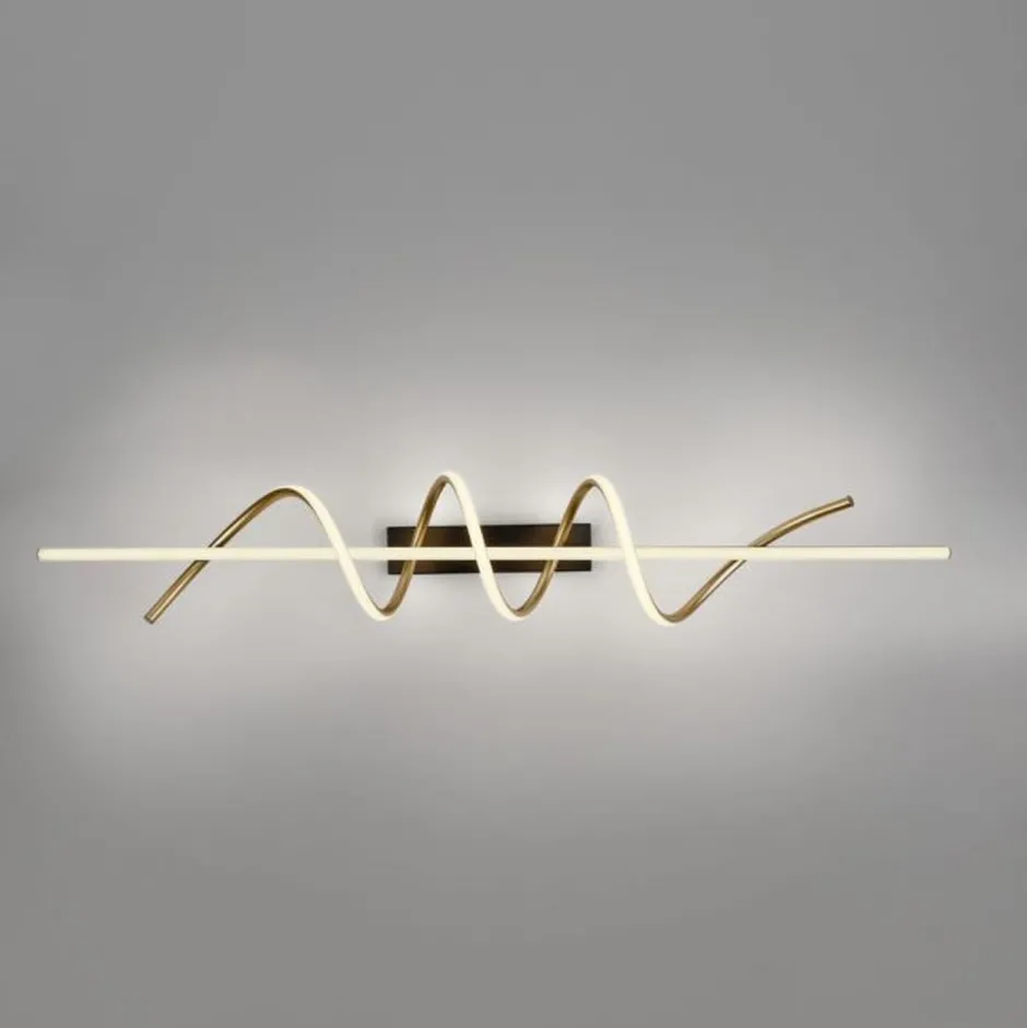 Deckenleuchten|Bürolampen*Just Light LED Deckenlampe Metall dimmbar 3000 K Schwarz Messing