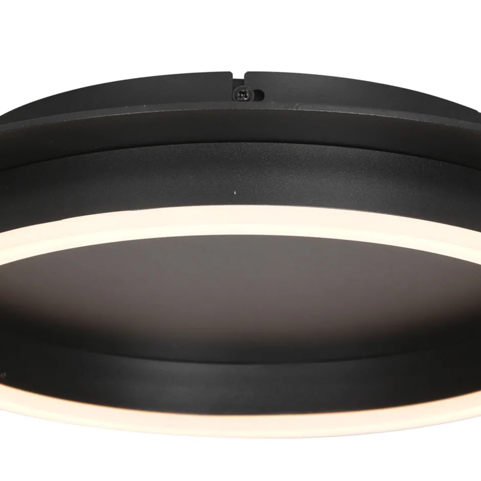 Deckenleuchten|Led Lampen*Steinhauer LED Deckenlampe Metall Kunststoff Schwarz 20 W 2700 K