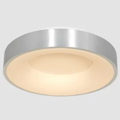 Steinhauer LED Deckenlampe Metall Kunststoff in Silber Weiß 2700 K< Metall Lampen|Schlafzimmer Lampen